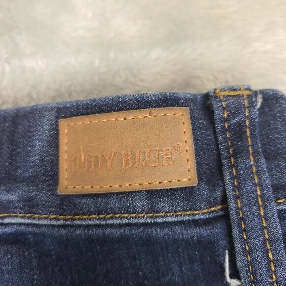 Judy Blue Jeans Womens 5/27 Blue Stretch Skinny Fit‎ Faded Pull On - Picture 12 of 13